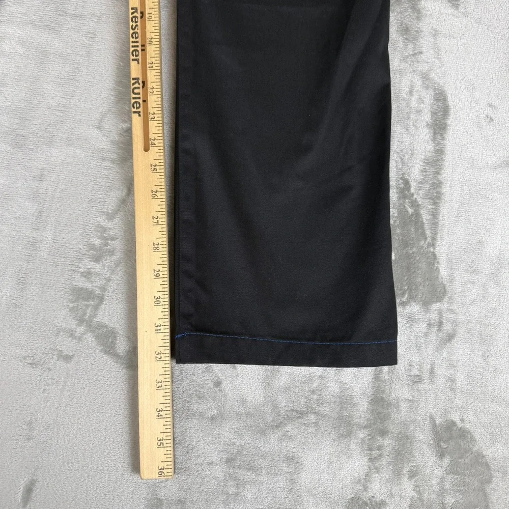 True Religion Cargo Pants Mens 30x32 Jet Black w/ Blue Stitching $164 New NWT